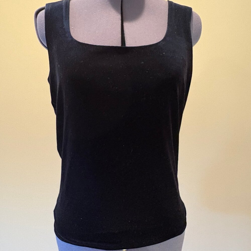 Carlisle black velvet shell top